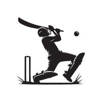 cricket silhuett platt illustration. vektor