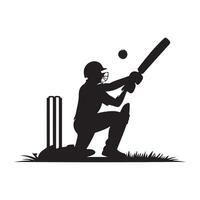 cricket silhuett platt illustration. vektor