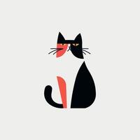 Illustration von Katze Logo vektor