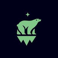 Illustration von Polar- Bär Logo vektor