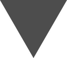 grau kopfüber Dreieck zum verschiedene nett von symbolisch Zweck vektor