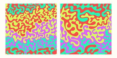 uppsättning av sömlös mönster mjuk färgrik flytande bakgrund för festival baner vektor