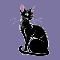 internationell katt dag med katt illustration design vektor