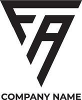 Fa Monogramm Logo zum Unternehmen vektor