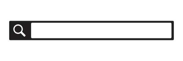Internet schwarz Suche Bar mit Kopieren Raum. vektor