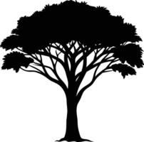 ein Illustration von afrikanisch Baum Silhouette vektor