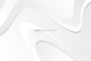 elegant abstrakt Welle Weiß Hintergrund vektor