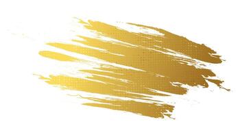 Gold Bürste Textur mit Halbton bewirken isoliert auf Weiß Hintergrund. Bürste Schlaganfall Illustration zum Banner, Poster, oder Sport. kratzen und Textur Elemente zum Design vektor