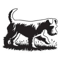 westie hund - väst högland vit terrier utforska utomhus illustration vektor
