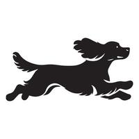 hund - cockerspaniel spaniel löpning illustration vektor