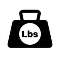 Gewicht Symbol. lbs Symbol. vektor