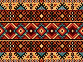 abstrakt geometrisch ethnisch , Navajo nahtlos Muster Design, ethnisch Ornament vektor