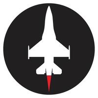 Kämpfer Flugzeug Symbol Vektoren Illustration Symbol Design