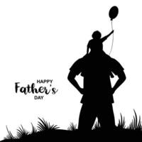 glücklich Väter Tag Feier Karte Hintergrund vektor