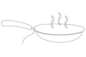 fräsning panorera kontinuerlig ett linje konst teckning av översikt illustration begrepp vektor