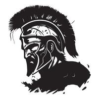 kejserlig skrik slående arg roman soldat illustration för kläder vektor