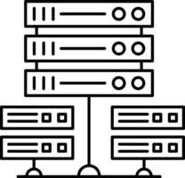 Lager Daten Symbol Symbol Bild zum Datenbank Illustration vektor