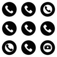 Anruf Symbol Pack einschließlich Handy, Mobiltelefon Telefon Ring vektor