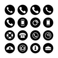 Anruf Symbol Pack einschließlich Handy, Mobiltelefon Telefon Ring vektor