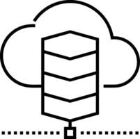 lagring data ikon symbol bild för databas illustration vektor