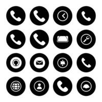 Anruf Symbol Pack einschließlich Handy, Mobiltelefon Telefon Ring vektor