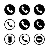 Anruf Symbol Pack einschließlich Handy, Mobiltelefon Telefon Ring vektor