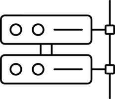 Lager Daten Symbol Symbol Bild zum Datenbank Illustration vektor