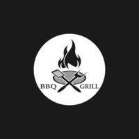 grilla grill ikon mall illustration vektor