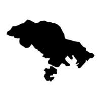 le mont dore Kommune Karte, administrative Aufteilung von Neu Kaledonien. Illustration. vektor