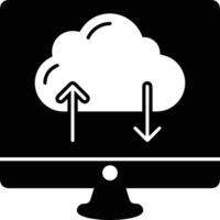 Wolke Symbol Symbol Bild. Illustration von das Hosting Lager Design vektor