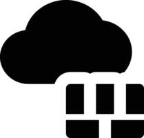 Wolke Symbol Symbol Bild. Illustration von das Hosting Lager Design vektor