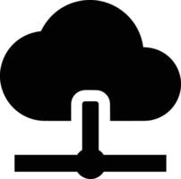 Wolke Symbol Symbol Bild. Illustration von das Hosting Lager Design vektor