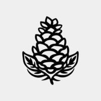 Ananas Linie Symbol. linear Stil vektor