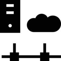moln ikon symbol bild. illustration av de värd lagring design vektor