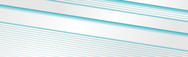 abstrakt minimal företags- baner design med blå rader vektor