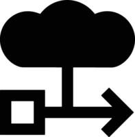 Wolke Symbol Symbol Bild. Illustration von das Hosting Lager Design vektor