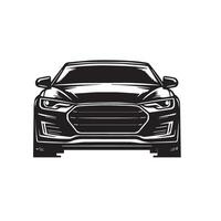 Auto Silhouette Design auf Weiß Hintergrund. Auto Abbildung.Auto Logo vektor