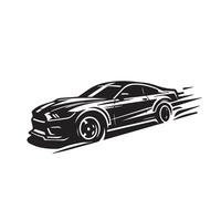 bil silhuett design på vit bakgrund. bil illustration.car logotyp vektor