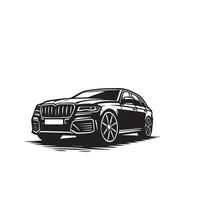 bil silhuett design på vit bakgrund. bil illustration.car logotyp vektor