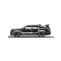 bil silhuett design på vit bakgrund. bil illustration.car logotyp vektor