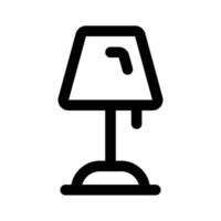 ein Gut entworfen Symbol von Fußboden Lampe, Symbol von Dach Birne im editierbar Stil vektor