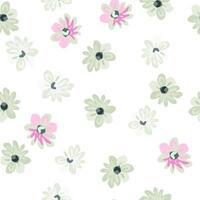 charmant nahtlos Blumen- Muster mit Gänseblümchen im Pastell- Farbtöne. vektor