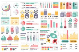 bunt infographic element data visualisering design mall. kan vara Begagnade för steg, företag processer, arbetsflöde, diagram, flödesschema begrepp, tidslinje, marknadsföring ikoner, info grafik. vektor