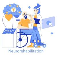 Neurorehabilitation Konzept Illustration vektor