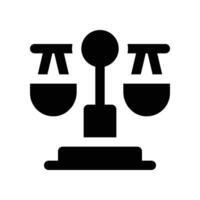 Balance Symbol. Glyphe Symbol zum Ihre Webseite, Handy, Mobiltelefon, Präsentation, und Logo Design. vektor