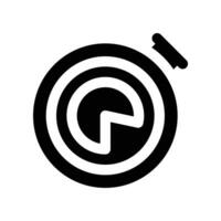 Timer Symbol. Glyphe Symbol zum Ihre Webseite, Handy, Mobiltelefon, Präsentation, und Logo Design. vektor