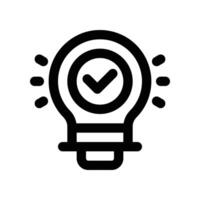 Idee Symbol. Linie Symbol zum Ihre Webseite, Handy, Mobiltelefon, Präsentation, und Logo Design. vektor