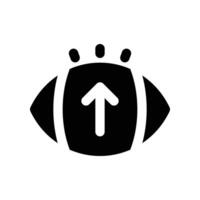 Vision Symbol. Glyphe Symbol zum Ihre Webseite, Handy, Mobiltelefon, Präsentation, und Logo Design. vektor