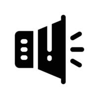 Volumen Symbol. Glyphe Symbol zum Ihre Webseite, Handy, Mobiltelefon, Präsentation, und Logo Design. vektor