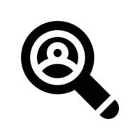 Talent Suche Symbol. Glyphe Symbol zum Ihre Webseite, Handy, Mobiltelefon, Präsentation, und Logo Design. vektor